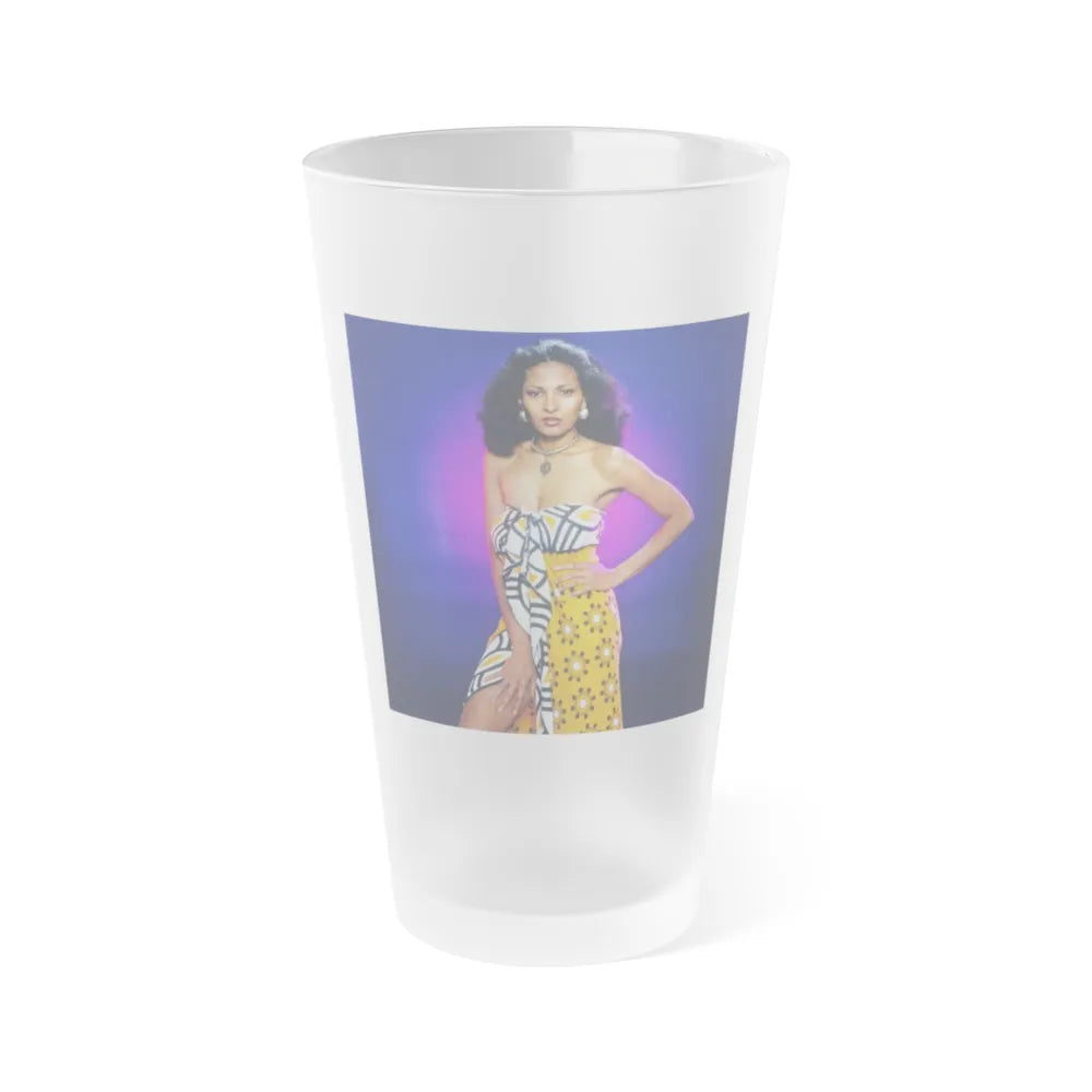 Pam Grier #33 (Vintage Female Icon) Frosted Pint 16oz-16oz-Frosted-Go Mug Yourself