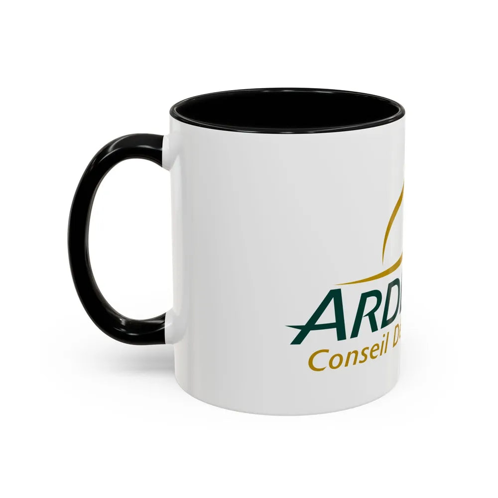 Flag of Ardennes France - Accent Coffee Mug-Go Mug Yourself