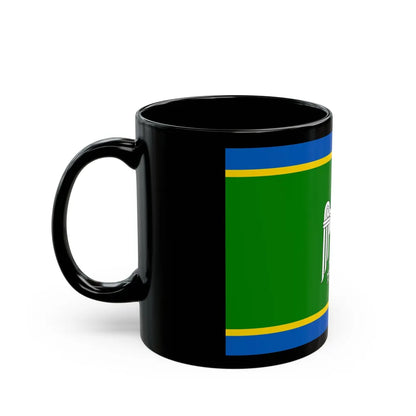 Flag of Chernivtsi Oblast Ukraine - Black Coffee Mug-Go Mug Yourself