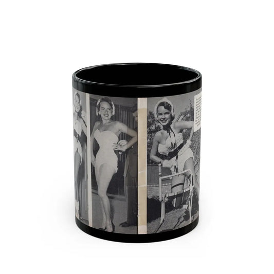 Terry Moore #451 - 66 PHOTOGRAPHS OF Terry MOORE U.K. Pocket Mag. Pages 32 & 33 (Vintage Female Icon) Black Coffee Mug-11oz-Go Mug Yourself