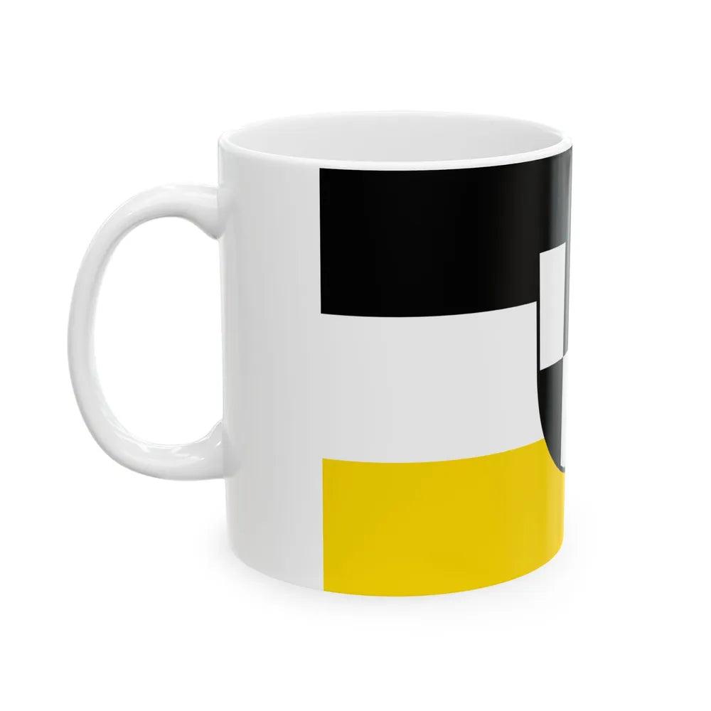 Flag of Zollernalbkreis Germany - White Coffee Mug-Go Mug Yourself