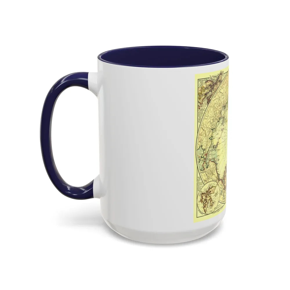 North Pole (1907) (Map) Accent Coffee Mug-Go Mug Yourself