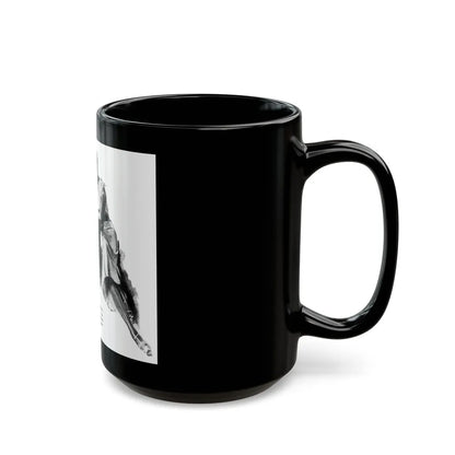 Bridge Widow (1), Ladies' Home Journal, September 1934 - Black Coffee Mug-Go Mug Yourself