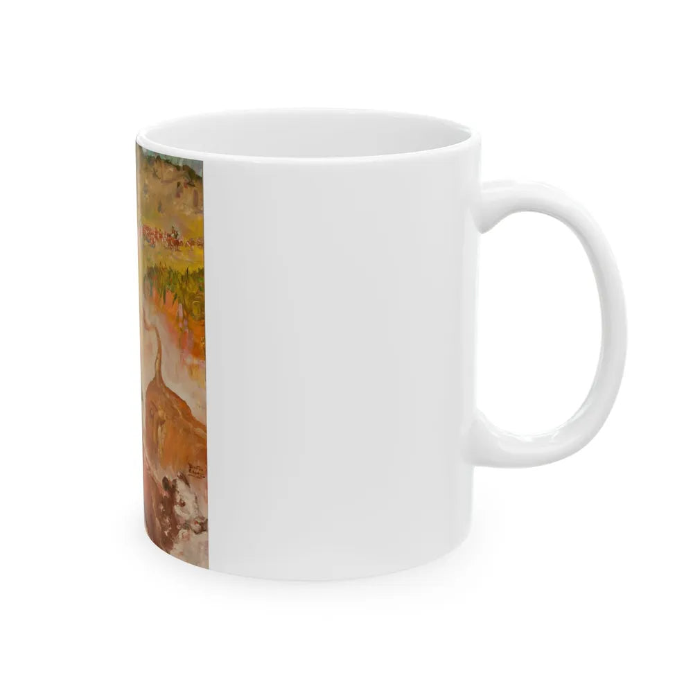 Cattle Driver - White Coffee Mug-Go Mug Yourself