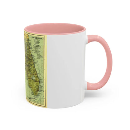 USA - Florida (1930) (Map) Accent Coffee Mug-Go Mug Yourself