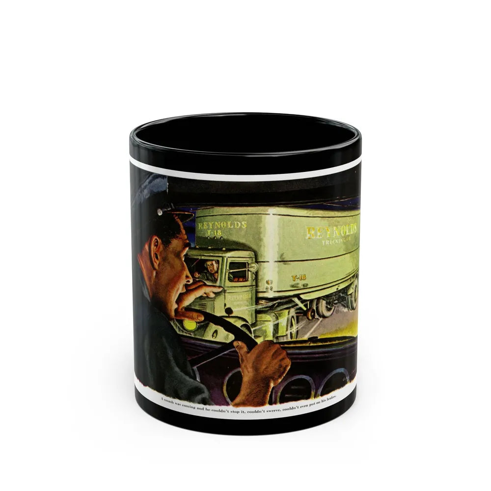 Death On Wheels, 1948 - Black Coffee Mug-11oz-Go Mug Yourself