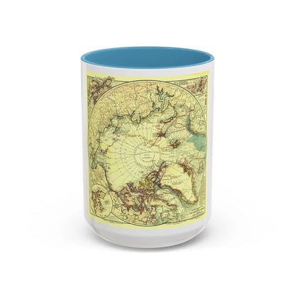 North Pole (1907) (Map) Accent Coffee Mug-15oz-Light Blue-Go Mug Yourself