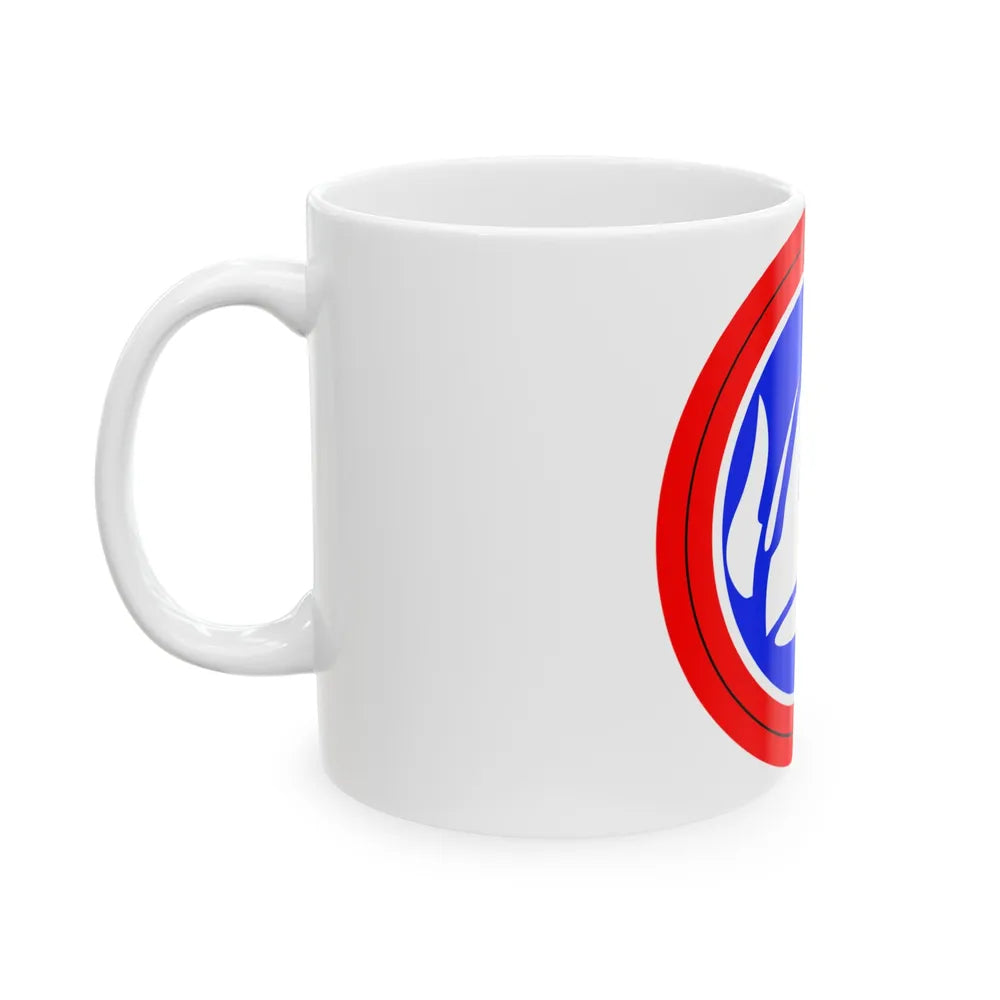 47th Division Shoulder Patch (U.S. Army) White Coffee Mug-Go Mug Yourself