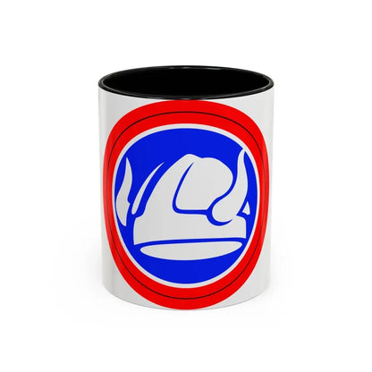 47th Division Shoulder Patch (U.S. Army) Accent Coffee Mug 11oz Black - Go Mug Yourself