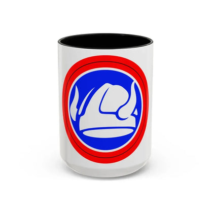 47th Division Shoulder Patch (U.S. Army) Accent Coffee Mug 15oz Black - Go Mug Yourself
