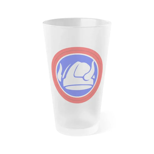 47th Division Shoulder Patch (U.S. Army) Frosted Pint Glass 16oz Default Title - Go Mug Yourself