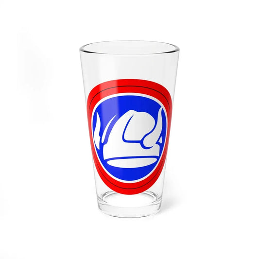47th Division Shoulder Patch (U.S. Army) Pint Glass 16oz 16oz - Go Mug Yourself