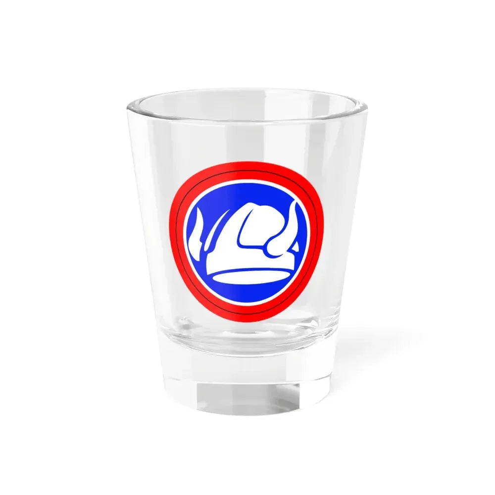 47th Division Shoulder Patch (U.S. Army) Shot Glass 1.5oz 1.5oz - Go Mug Yourself