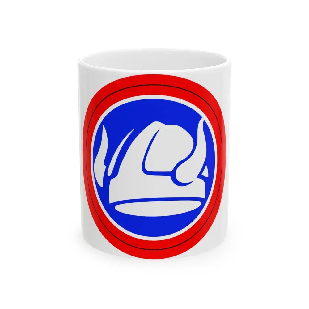 47th Division Shoulder Patch (U.S. Army) White Coffee Mug 11oz - Go Mug Yourself