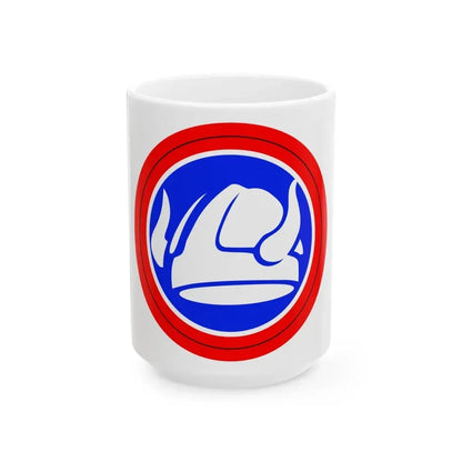 47th Division Shoulder Patch (U.S. Army) White Coffee Mug 15oz - Go Mug Yourself
