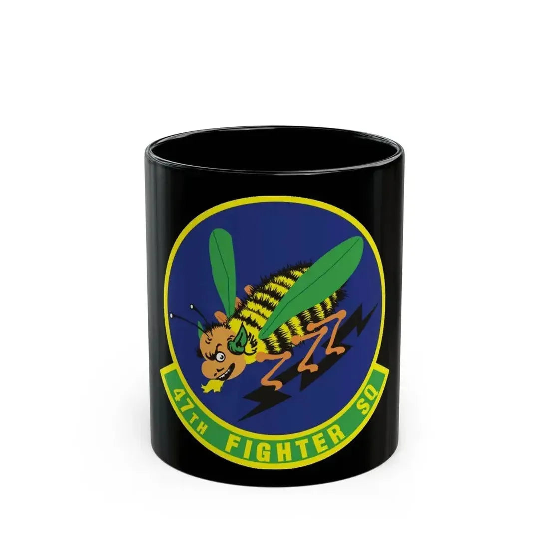 47th Fighter Squadron (U.S. Air Force) Black Coffee Mug 11oz - Go Mug Yourself