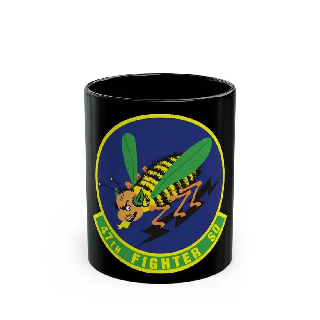 47th Fighter Squadron (U.S. Air Force) Black Coffee Mug 11oz - Go Mug Yourself