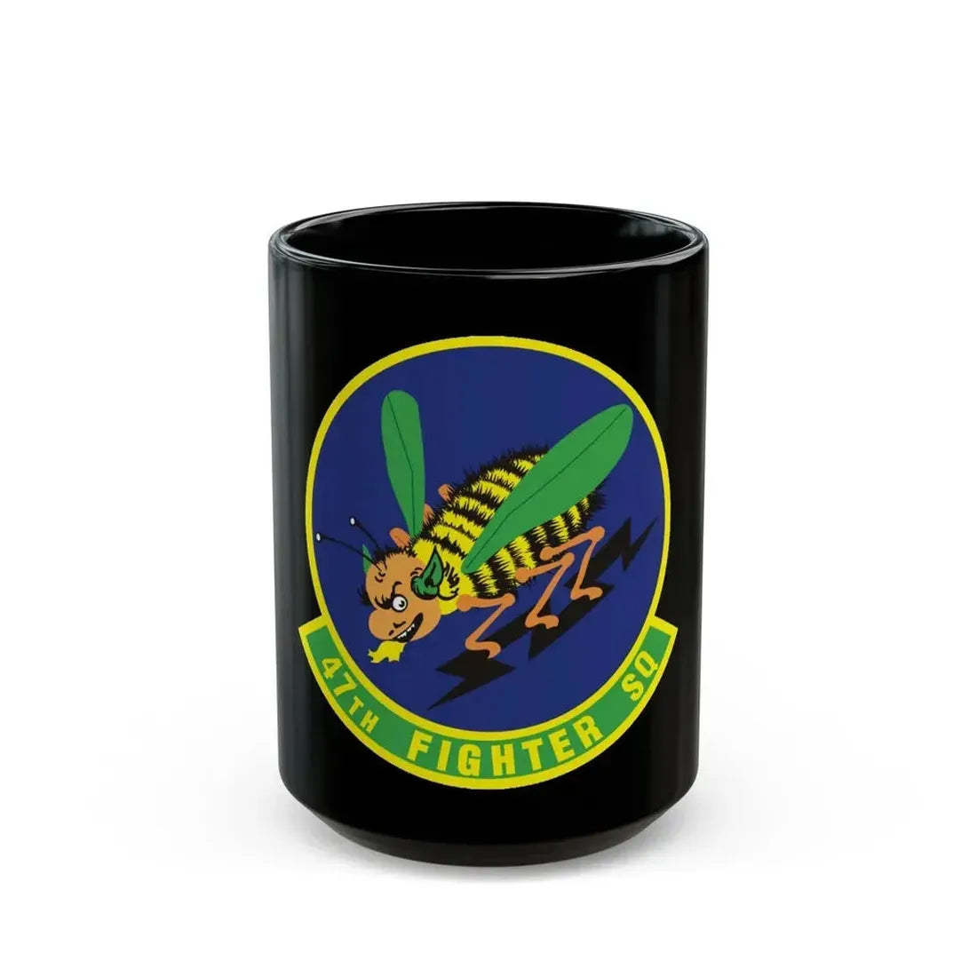 47th Fighter Squadron (U.S. Air Force) Black Coffee Mug 15oz - Go Mug Yourself
