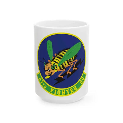 47th Fighter Squadron (U.S. Air Force) White Coffee Mug 15oz - Go Mug Yourself