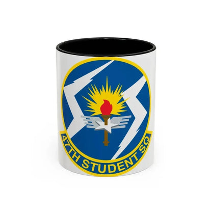 47th Student Sq (U.S. Air Force) Accent Coffee Mug 11oz Black - Go Mug Yourself