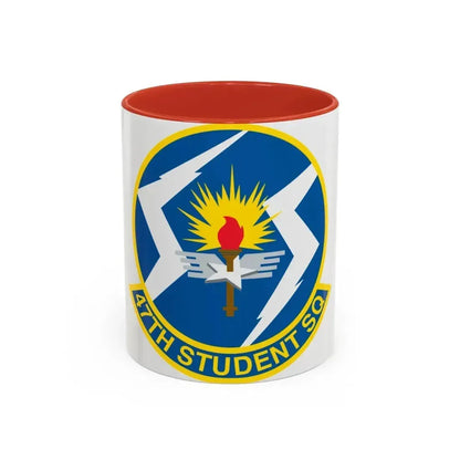 47th Student Sq (U.S. Air Force) Accent Coffee Mug 11oz Red - Go Mug Yourself