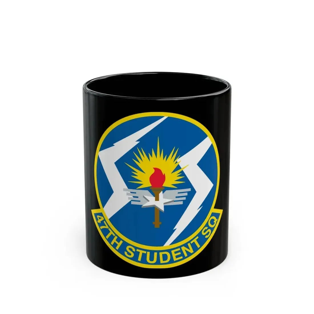 47th Student Sq (U.S. Air Force) Black Coffee Mug 11oz - Go Mug Yourself