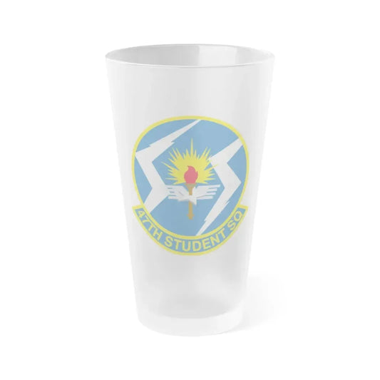 47th Student Sq (U.S. Air Force) Frosted Pint Glass 16oz Default Title - Go Mug Yourself