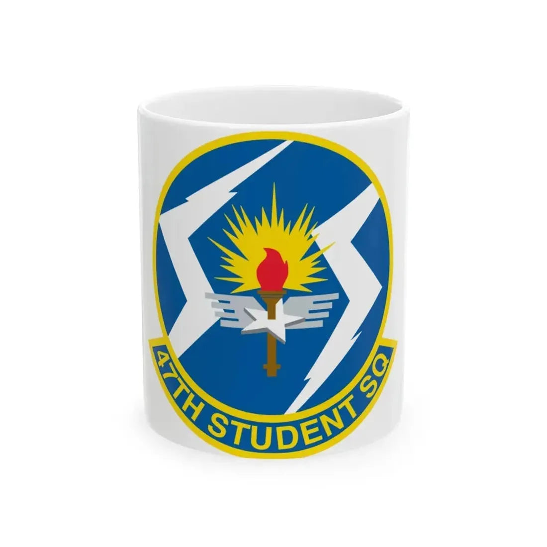 47th Student Sq (U.S. Air Force) White Coffee Mug 11oz - Go Mug Yourself