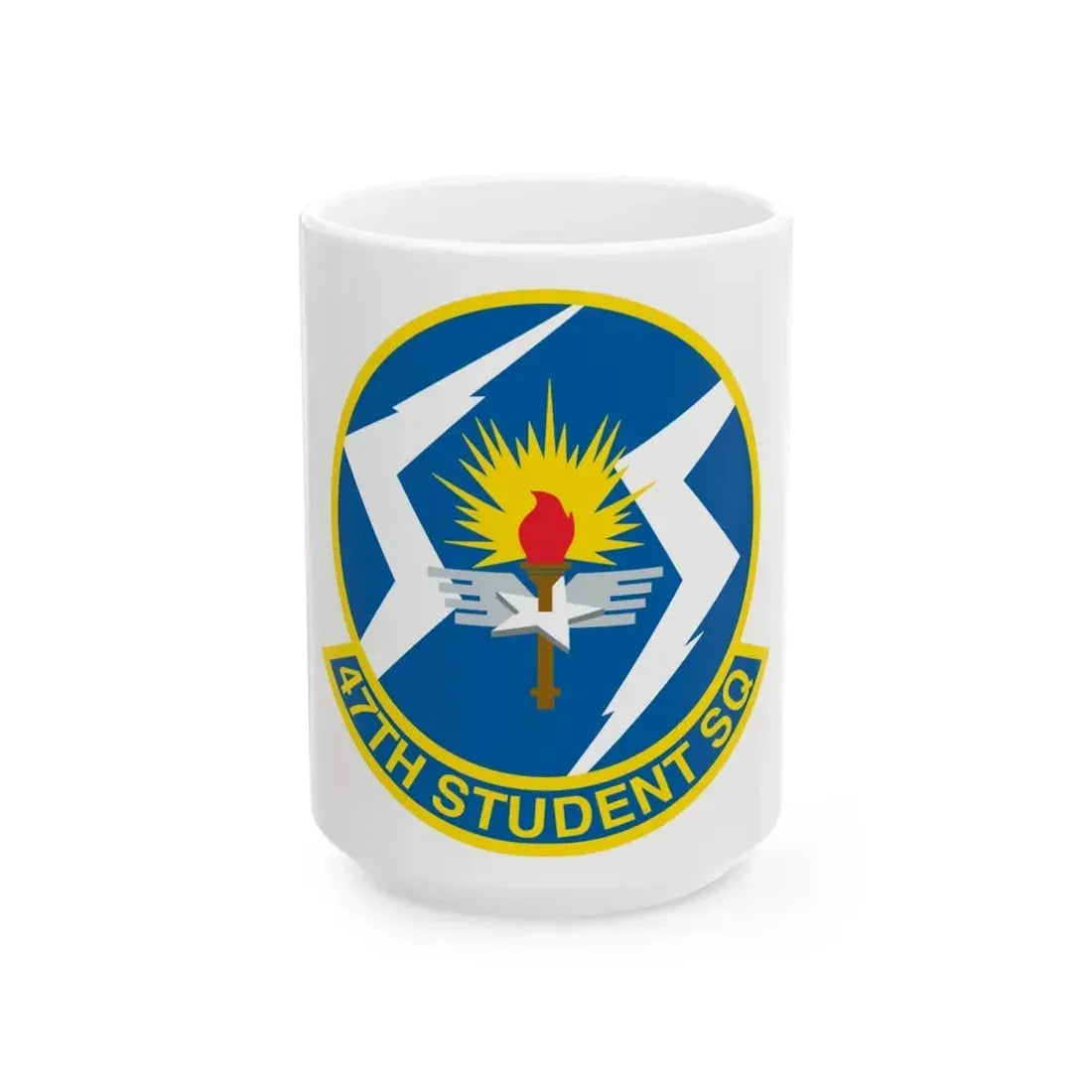 47th Student Sq (U.S. Air Force) White Coffee Mug 15oz - Go Mug Yourself