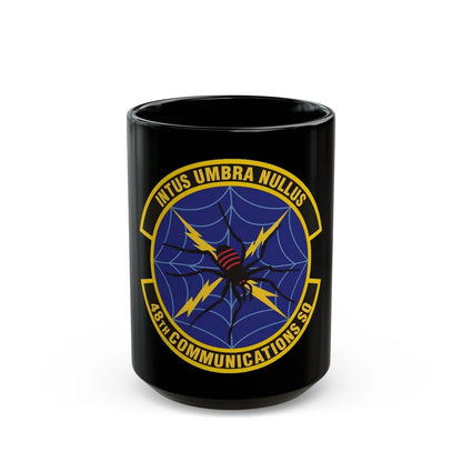 48 Communications Squadron USAFE (U.S. Air Force) Black Coffee Mug-15oz-Go Mug Yourself