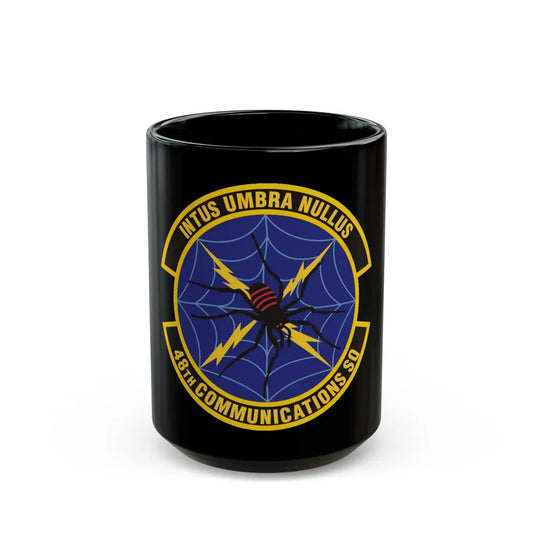 48 Communications Squadron USAFE (U.S. Air Force) Black Coffee Mug-15oz-Go Mug Yourself