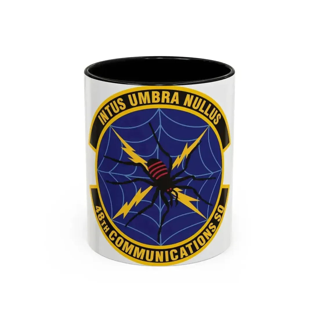 48 Communications Squadron USAFE (U.S. Air Force) Accent Coffee Mug 11oz Black - Go Mug Yourself