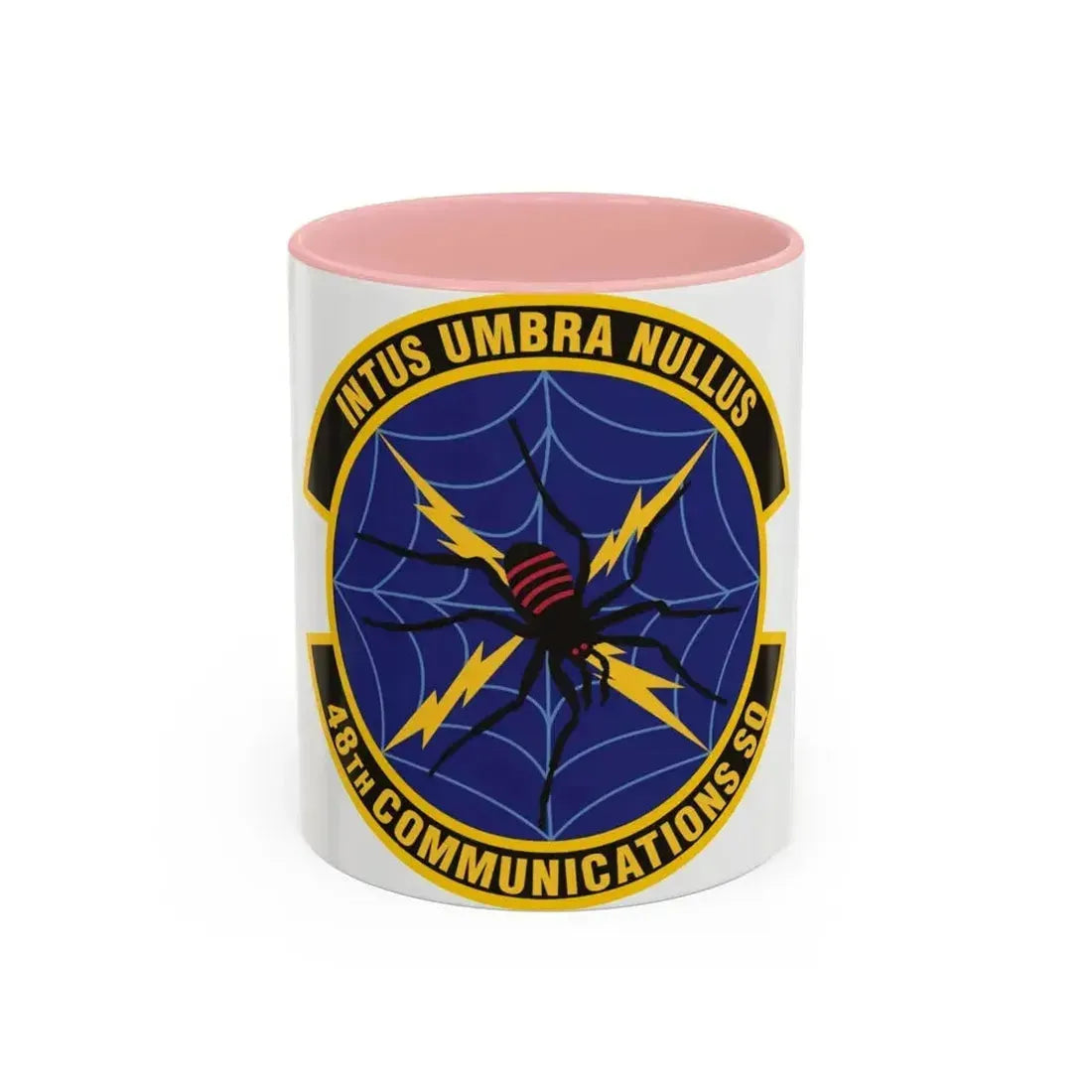 48 Communications Squadron USAFE (U.S. Air Force) Accent Coffee Mug 11oz Pink - Go Mug Yourself