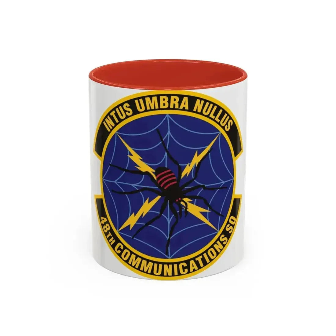 48 Communications Squadron USAFE (U.S. Air Force) Accent Coffee Mug 11oz Red - Go Mug Yourself