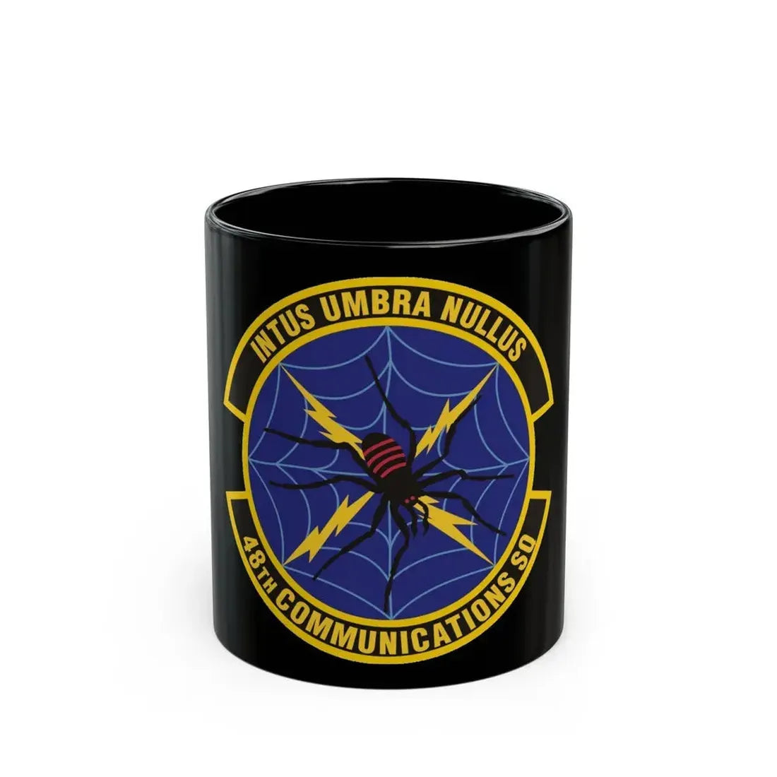 48 Communications Squadron USAFE (U.S. Air Force) Black Coffee Mug 11oz - Go Mug Yourself