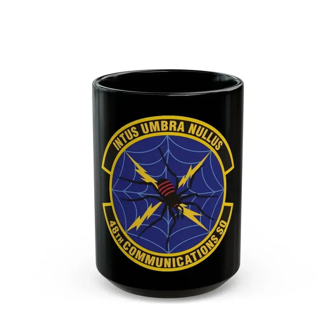 48 Communications Squadron USAFE (U.S. Air Force) Black Coffee Mug 15oz - Go Mug Yourself