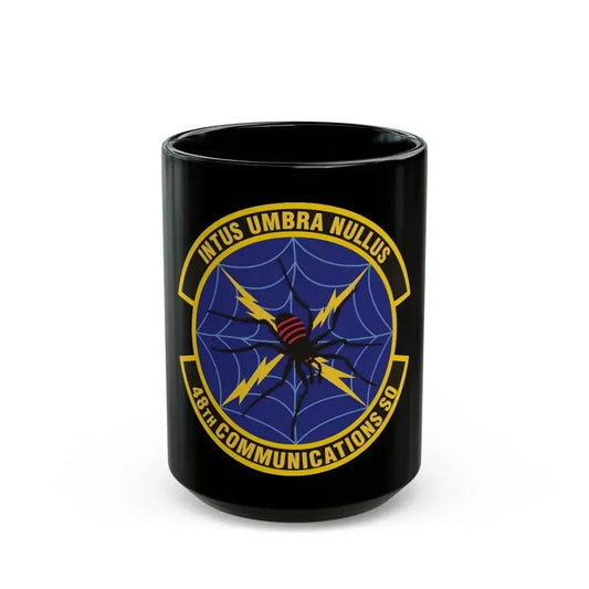48 Communications Squadron USAFE (U.S. Air Force) Black Coffee Mug 15oz - Go Mug Yourself