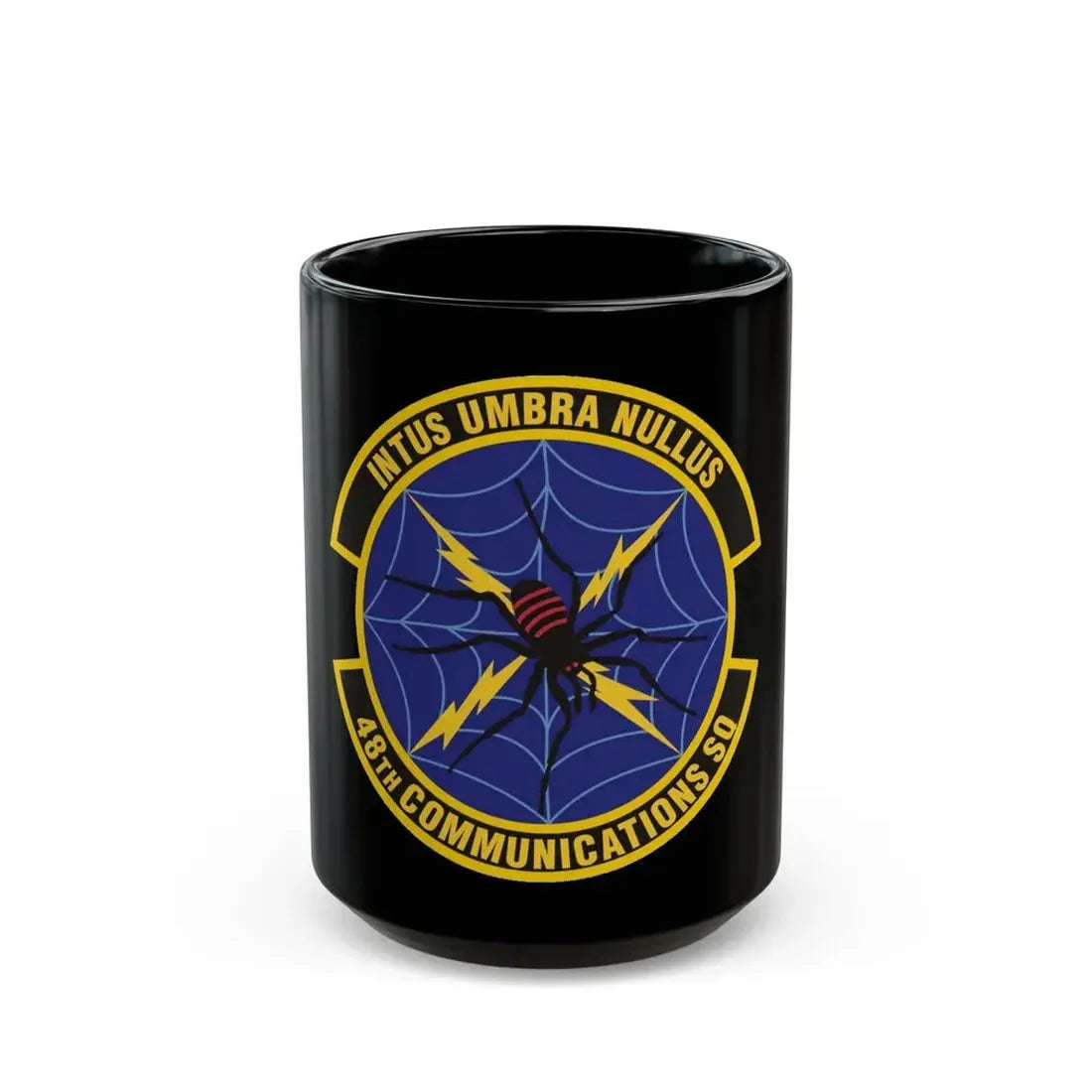 48 Communications Squadron USAFE (U.S. Air Force) Black Coffee Mug 15oz - Go Mug Yourself