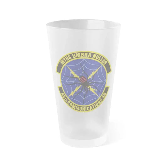 48 Communications Squadron USAFE (U.S. Air Force) Frosted Pint Glass 16oz 16oz Frosted - Go Mug Yourself