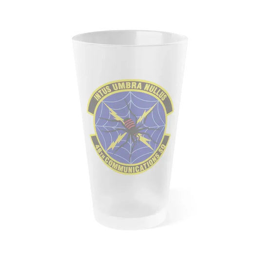 48 Communications Squadron USAFE (U.S. Air Force) Frosted Pint Glass 16oz 16oz Frosted - Go Mug Yourself