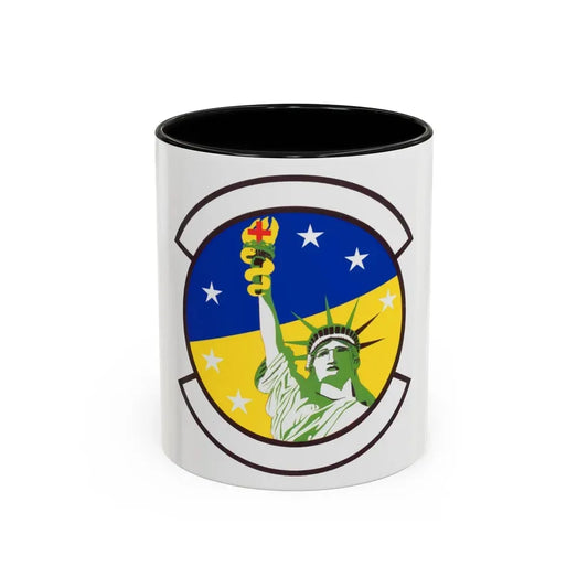 48 Healthcare Operations Squadron USAFE (U.S. Air Force) Accent Coffee Mug 11oz Black - Go Mug Yourself