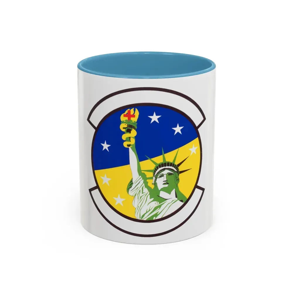 48 Healthcare Operations Squadron USAFE (U.S. Air Force) Accent Coffee Mug 11oz Light Blue - Go Mug Yourself