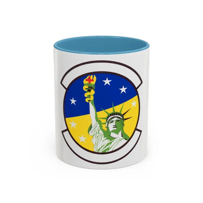 48 Healthcare Operations Squadron USAFE (U.S. Air Force) Accent Coffee Mug 11oz Light Blue - Go Mug Yourself