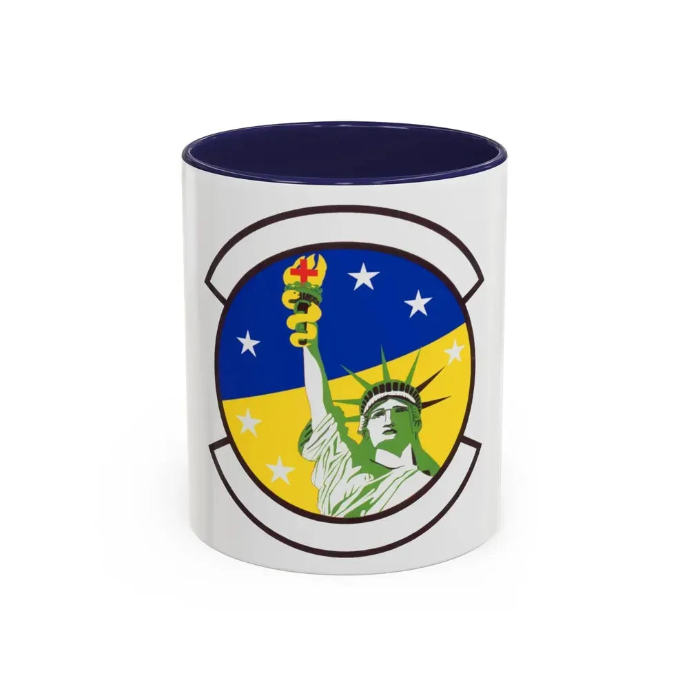 48 Healthcare Operations Squadron USAFE (U.S. Air Force) Accent Coffee Mug 11oz Navy - Go Mug Yourself