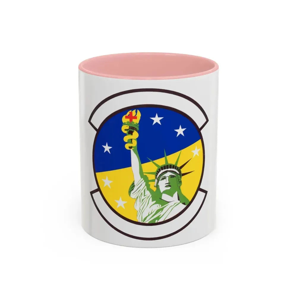 48 Healthcare Operations Squadron USAFE (U.S. Air Force) Accent Coffee Mug 11oz Pink - Go Mug Yourself