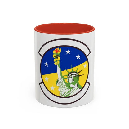 48 Healthcare Operations Squadron USAFE (U.S. Air Force) Accent Coffee Mug 11oz Red - Go Mug Yourself