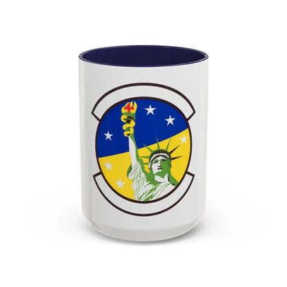 48 Healthcare Operations Squadron USAFE (U.S. Air Force) Accent Coffee Mug 15oz Navy - Go Mug Yourself