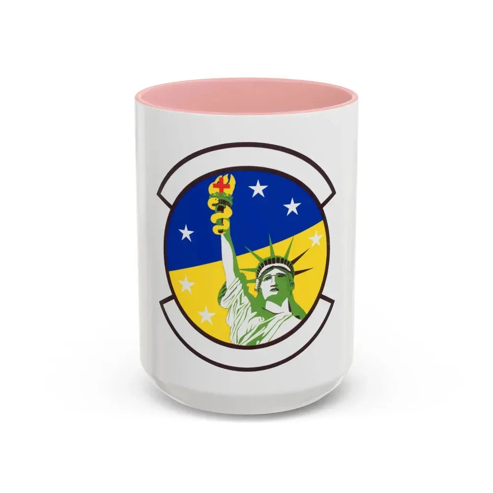 48 Healthcare Operations Squadron USAFE (U.S. Air Force) Accent Coffee Mug 15oz Pink - Go Mug Yourself