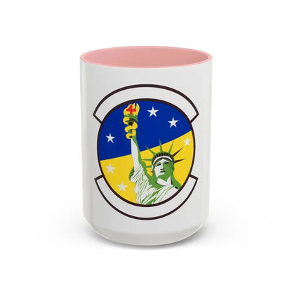 48 Healthcare Operations Squadron USAFE (U.S. Air Force) Accent Coffee Mug 15oz Pink - Go Mug Yourself