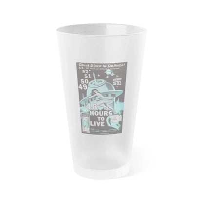 48 HOURS TO LIVE 1959 Movie Poster - Frosted Pint Glass 16oz Default Title - Go Mug Yourself